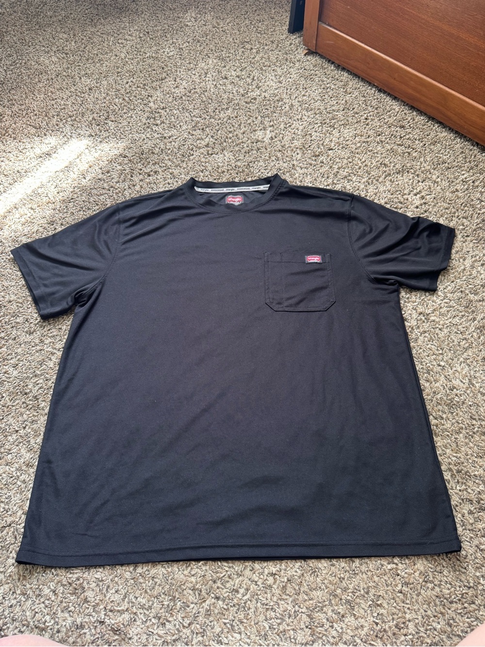 Wrangler Black Short Sleeve Pocket Tee